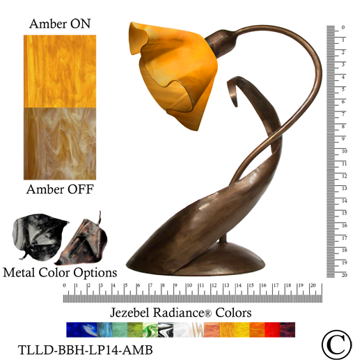 Jezebel Radiance Lily Lazy Daisy Table Lamp